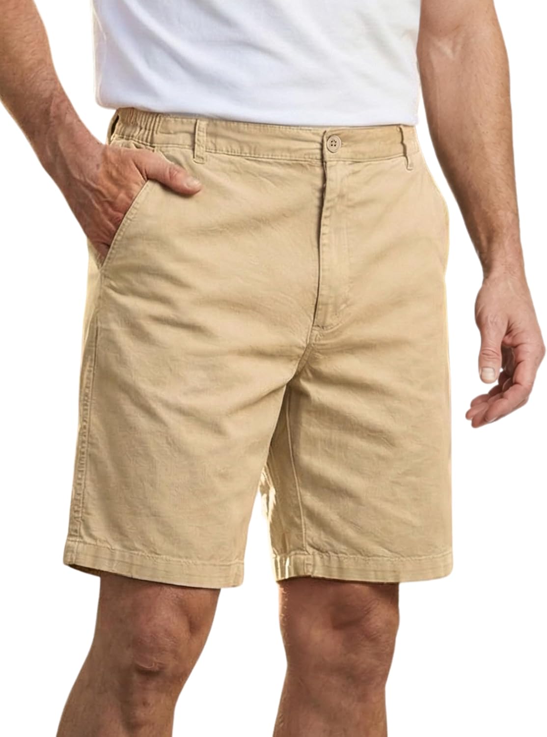 71G7vJxgamL._AC_SL1500_.jpg Work Shorts for Men Big and Tall, Canvas Cotton Durable Relaxed Fit Casual Twill Shorts - Image 1