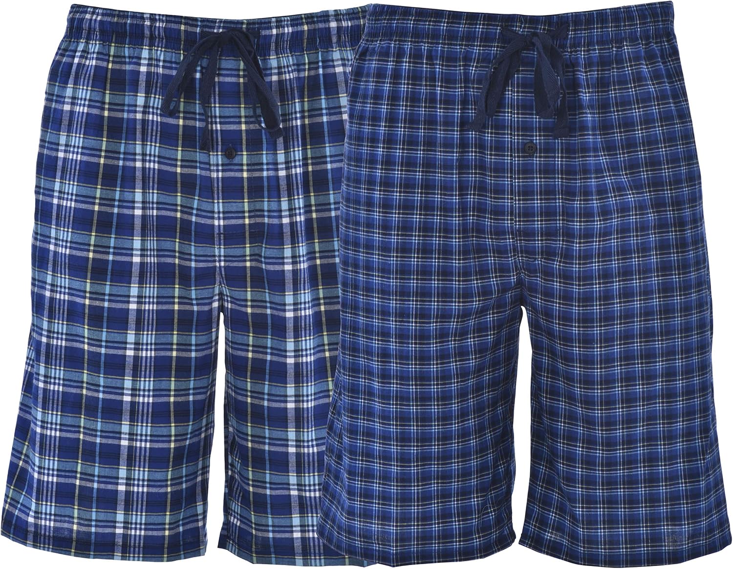 91UxnH66UL._AC_SL1500_.jpg Men's 2-Pack Woven Pajama Short - Image 1